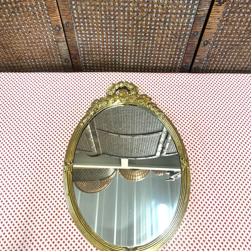 Vintage home interior gold resin mirror wall decor